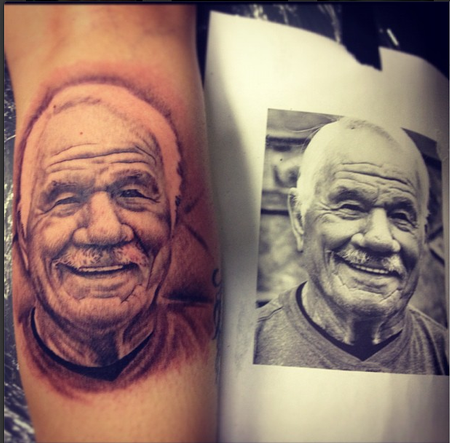 Stevie Monie - Memorial Portrait Tattoo